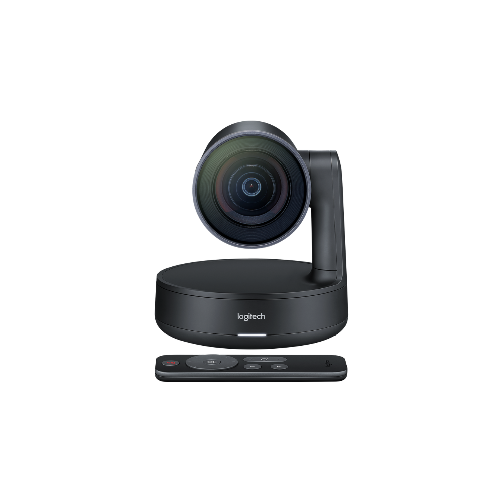 Telecamera Logitech Rally PTZ Ultra HD – 4K A 30fps, Zoom 15x, Pan/Tilt Motorizzati, Per Videoconferenze E Streaming