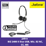 Jabra BIZ 2400 II Duo USB, Mic. 82 NC, CC, MS