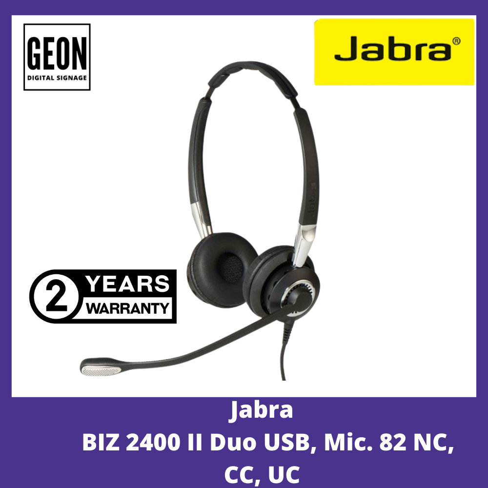 Jabra BIZ 2400 II Duo USB, Mic. 82 NC, CC, UC