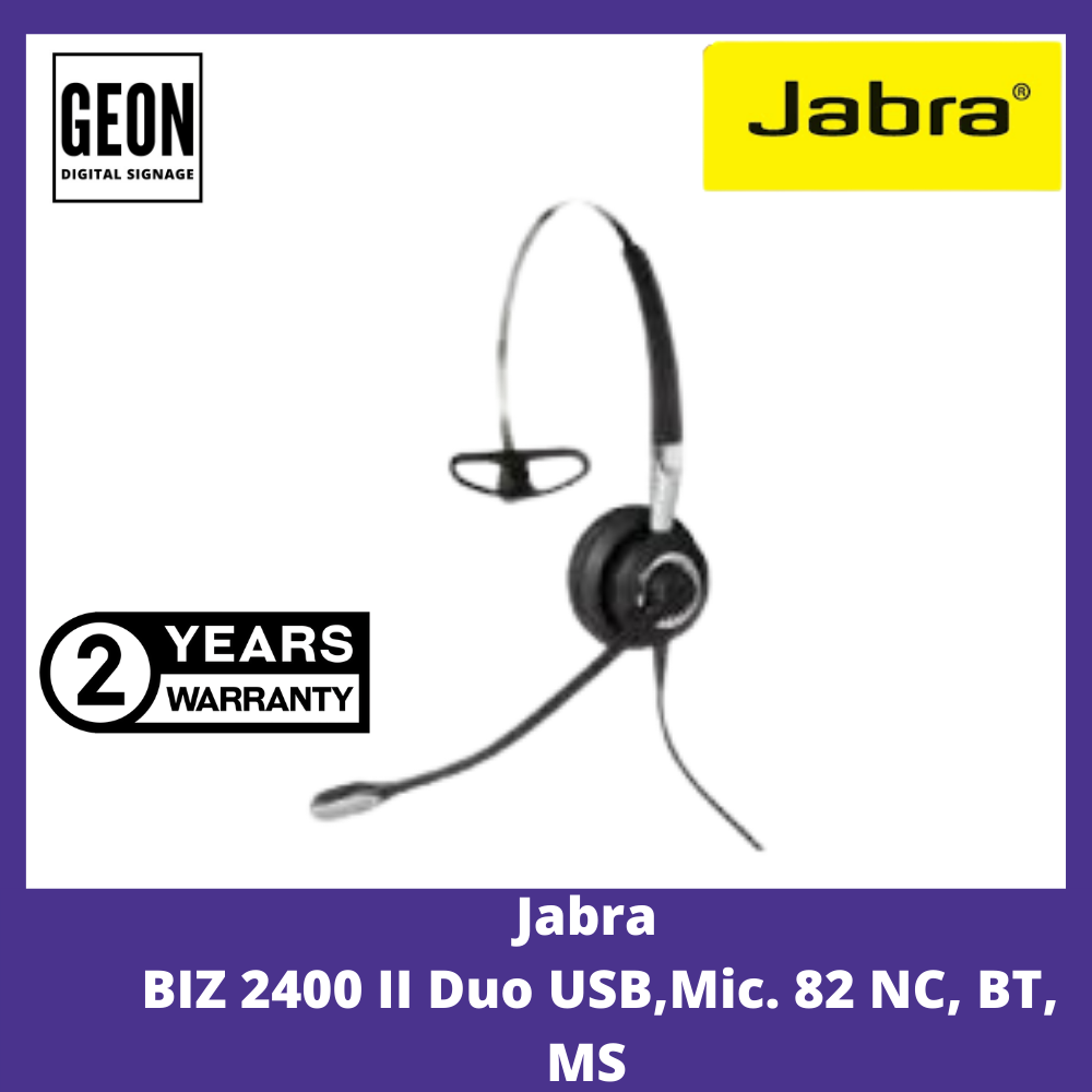Jabra BIZ 2400 II Duo USB,Mic. 82 NC, BT, MS