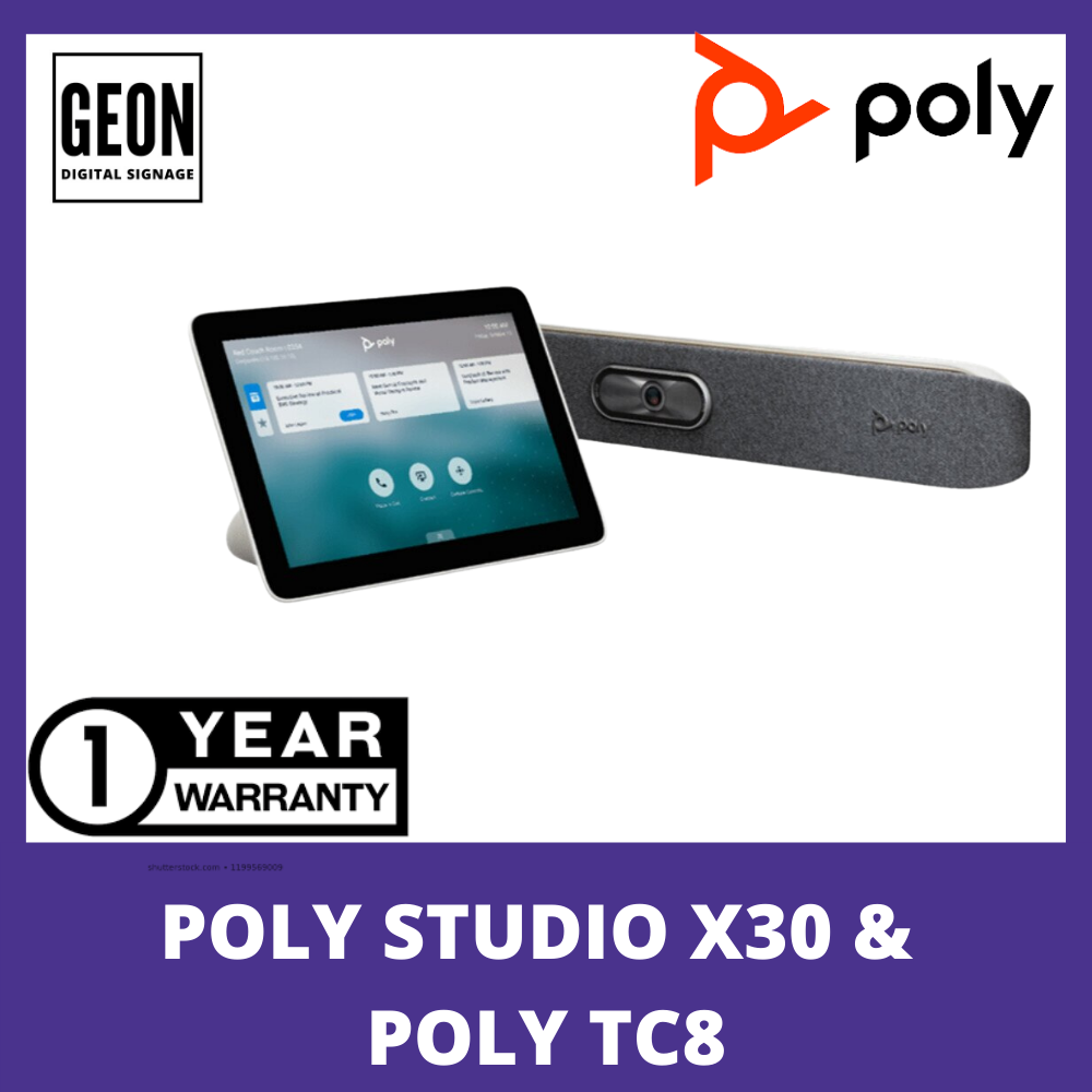 Polycom Studio X30 4K Video Conferencing System + TC8 Touch Screen Controller