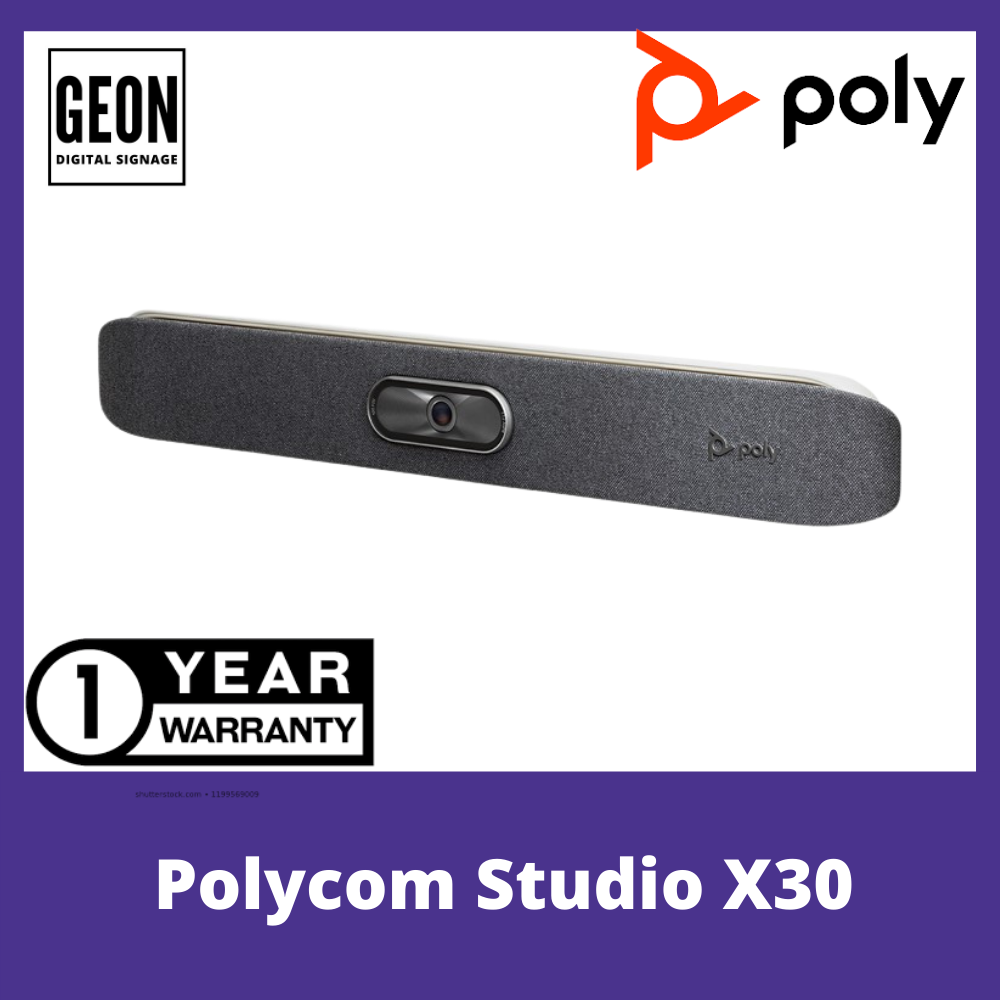 Polycom Studio X30 4K Video Bar for Video Conferencing