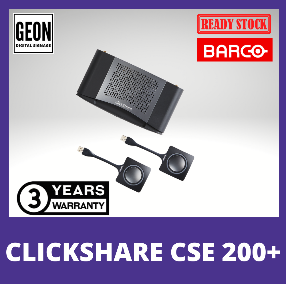 Barco ClickShare CSE-200+ Wireless Collaboration Solution for Creative Content-Sharing Fit for Enterprise Roll-Outs