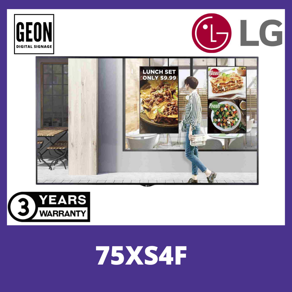 LG 75"  75XS4F UHD Window Facing Display Signage