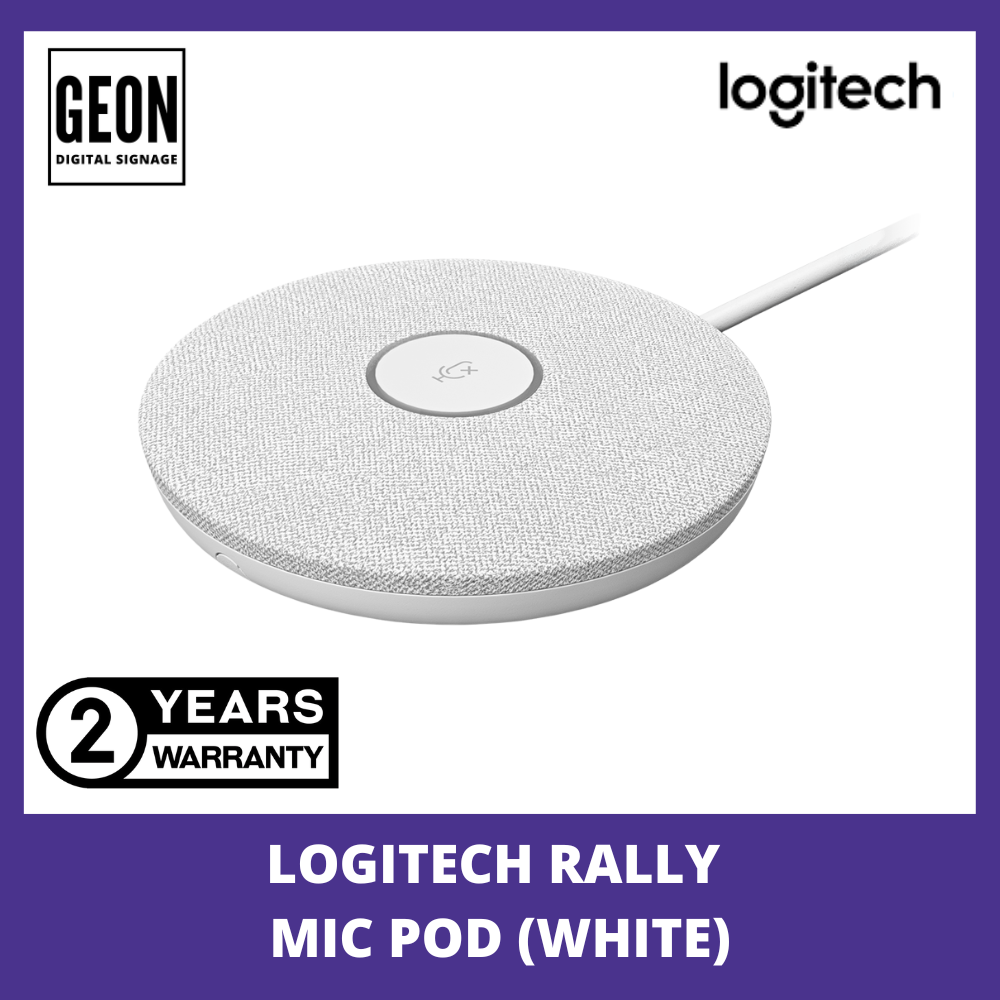 Logitech Rally Microphone Pod - White Microphone