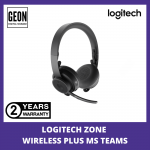 Logitech Zone Wireless Plus with Bluetooth and Wirelesss Charging MS Teams