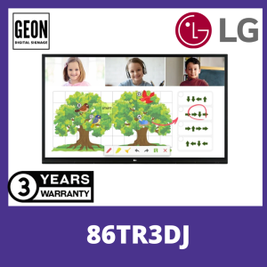 LG 86" 86TR3DJ 350nits Interactive Digital Board