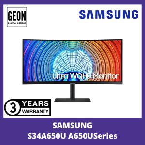 SAMSUNG 34" Inch S34A650U A650U series 3440 x 1440 resolution with 100Hz Curve Screen Business Monitor