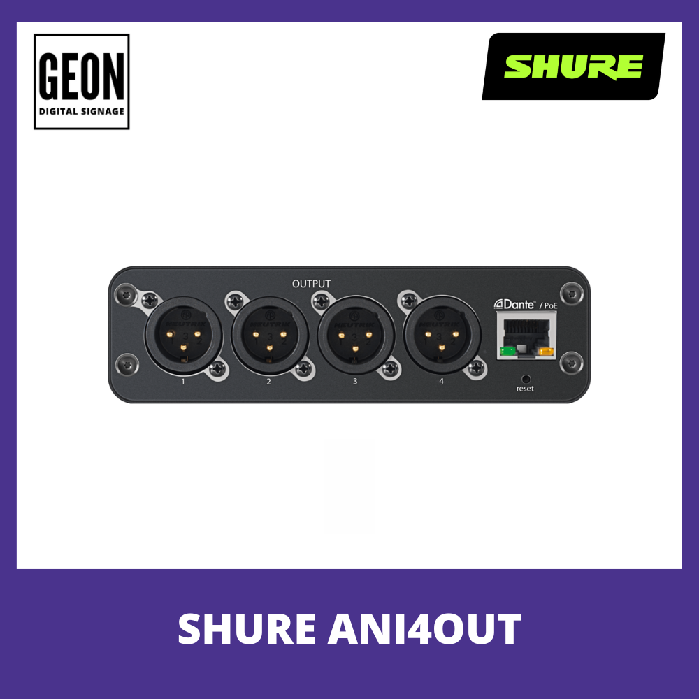 SHURE ANI4OUT Audio Network Interface