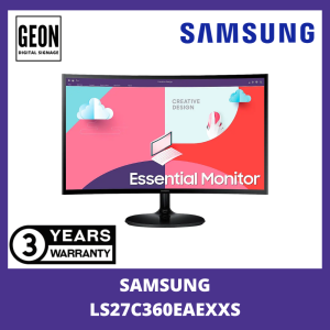 SAMSUNG 27″ Inch LS27C360EAEXXS Essential Curved Monitor S3 S36C