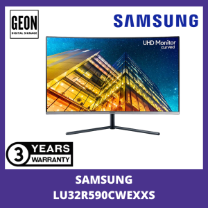 SAMSUNG 32″ Inch 32" LU32R590CWEXXS UHD Curved Monitor with 1 Billion colors UR59C