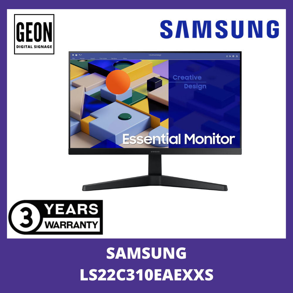 SAMSUNG 22″ Inch LS22C310EAEXXS Essential Monitor S3 S31C