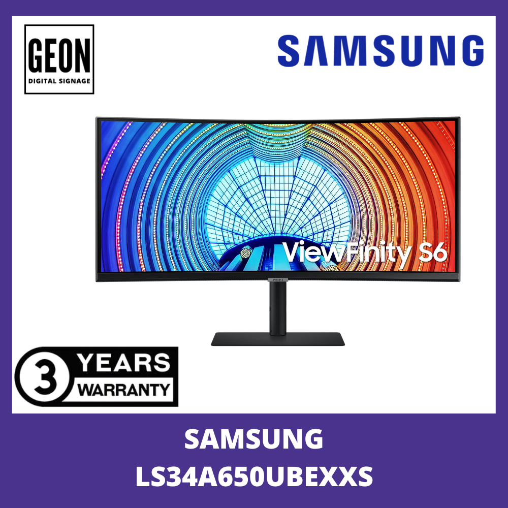 SAMSUNG 34" LS34A650UBEXXS ViewFinity S6 Ultra-WQHD Monitor