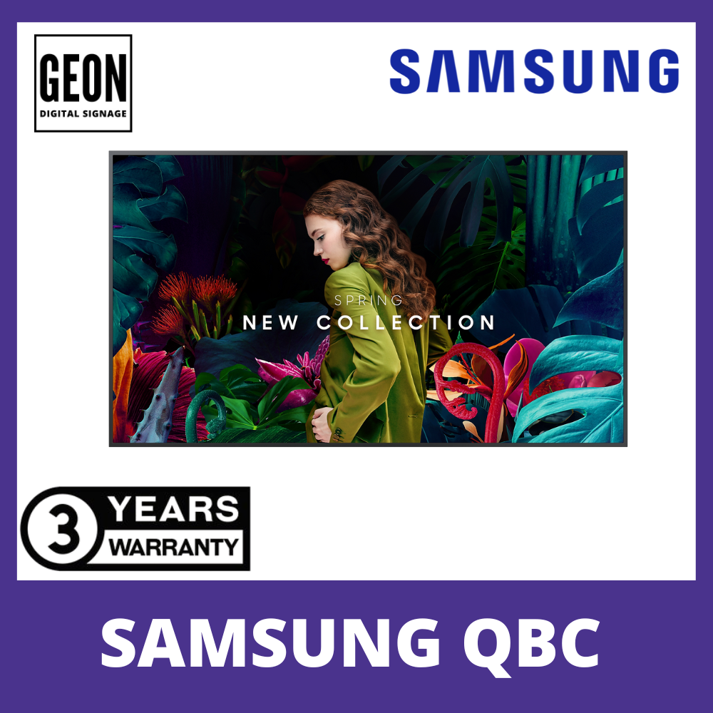 Samsung 85" LH85QBCEBGCXXS Crystal UHD Signage QBC